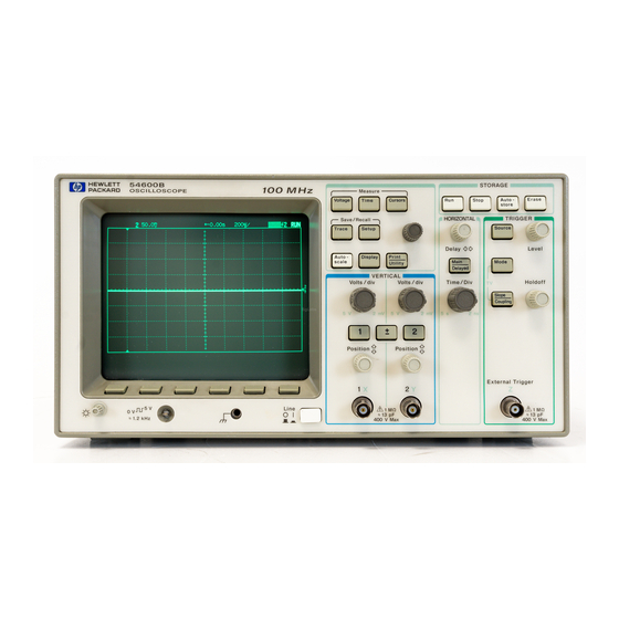 54600A Oscilloscope Main Board Parts & Schematics  Manual Hewlett Packard 
