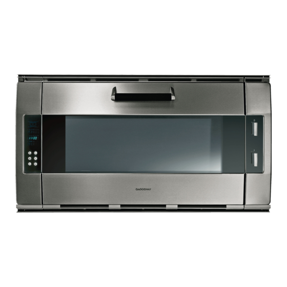GAGGENAU EB 388 INSTRUCTION MANUAL Pdf Download ManualsLib
