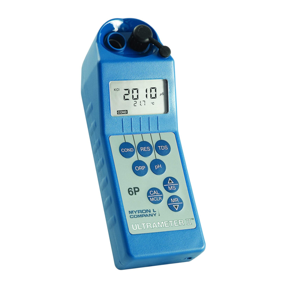 MYRON L ULTRAMETER II 6P OPERATION MANUAL Pdf Download ManualsLib
