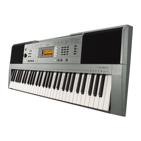 Yamaha PSR-E353 Owner's Manual
