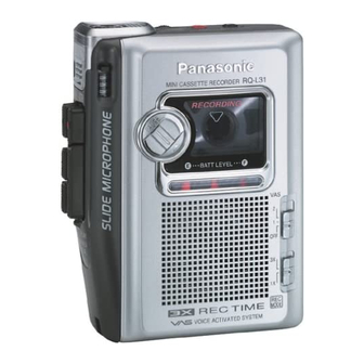 Magnétophone / Walkman Panasonic RQ-L31 - Pour Pièces - Argenté