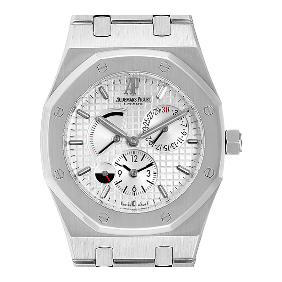 AUDEMARS PIGUET DUAL TIME INSTRUCTIONS FOR USE MANUAL Pdf Download