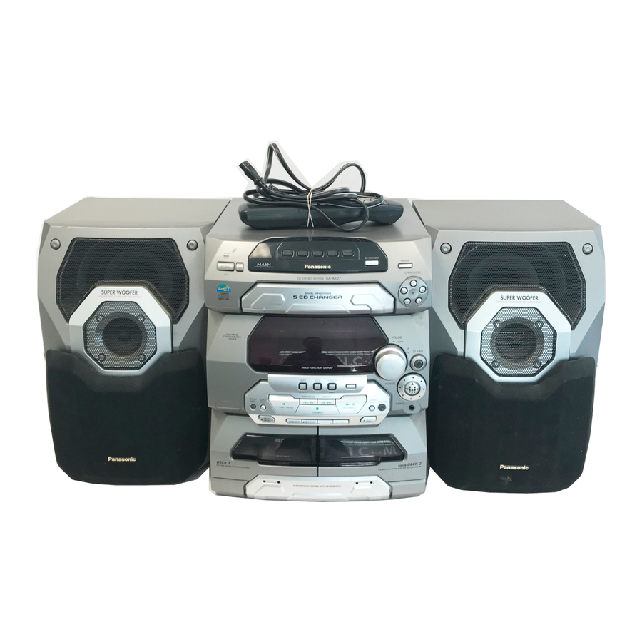 Panasonic SA-AK27 Service Manual