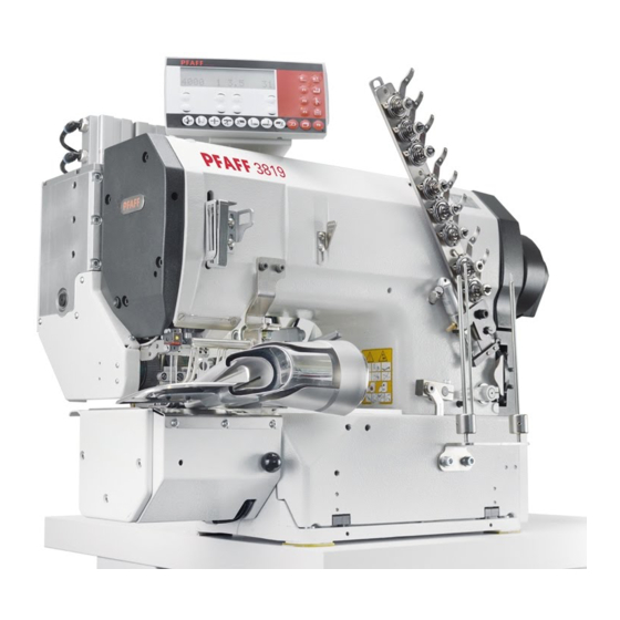 Pfaff Industrial 3819 Adjustment Manual
