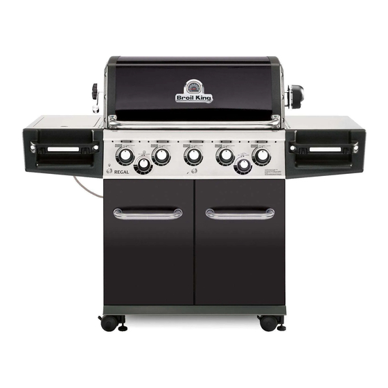 Onward Broil King REGAL 590 Assembly Manual & Parts List