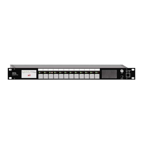 RDL RM Series Installation & Operation