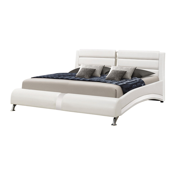 Coaster EASTERN KING SIZE PU BED 300345KE Assembly Instructions