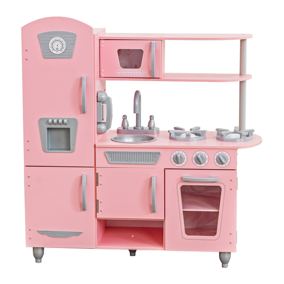KidKraft Vintage Kitchen in Pink 53179B Assembly Instructions Manual