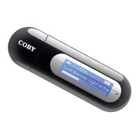 Coby MP300-4G - MP3 Player With 4 GB Flash Memory Instruction Manual