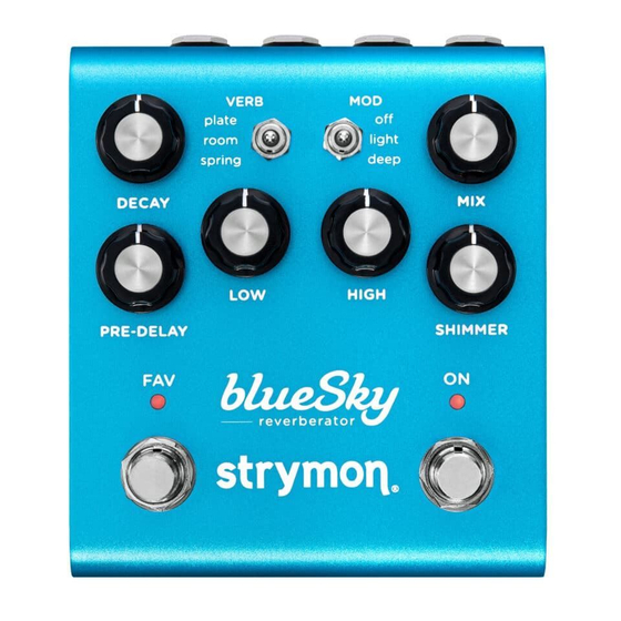 Strymon blueSky User Manual