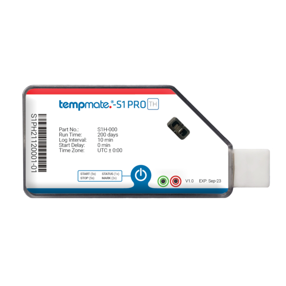 tempmate S1 PRO Manual