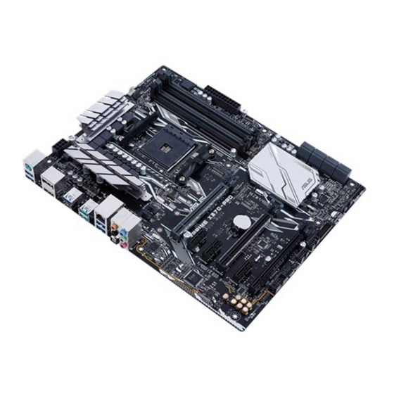 Asus PRIME X370-PRO Quick Start Manual