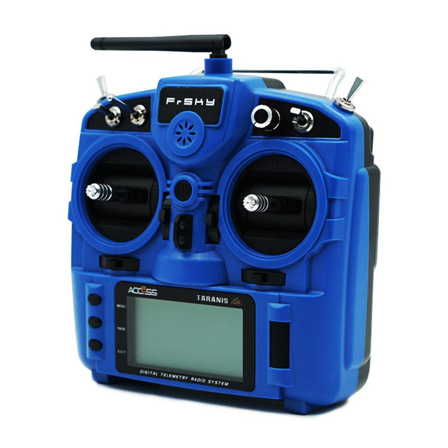FrSky ACCESS Taranis X9 Lite - 2.4GHz Transmitter Manual