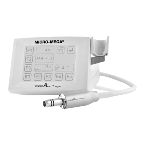 Micro-Mega ENDOAce Torque Manual