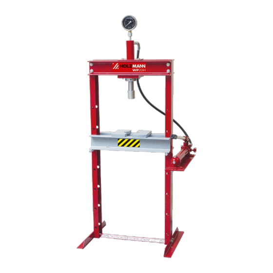 HOLZMANN MASCHINEN WP10H User Manual