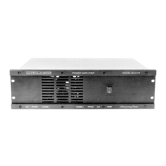 Altec Lansing 9444B POWER AMPLIFIER Specifications