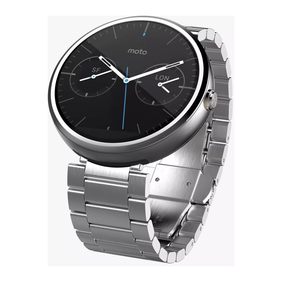 Motorola moto 360 Manual