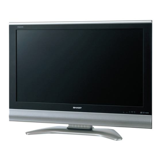 Sharp LC-32GD8EE Service Manual