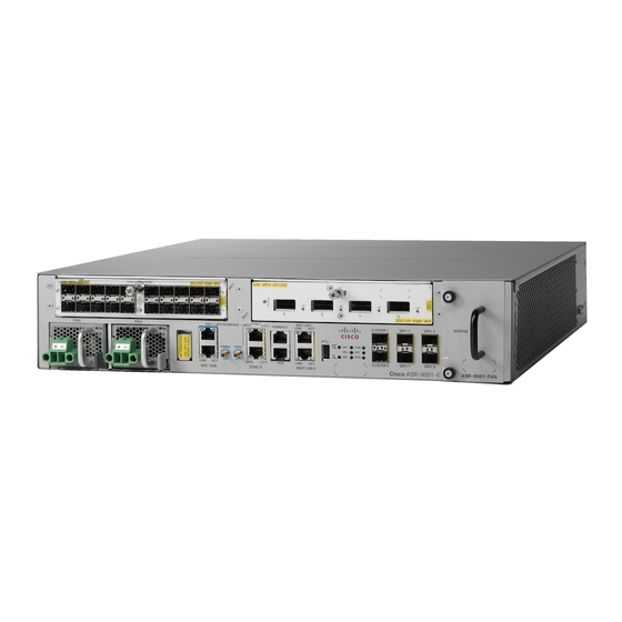 CISCO ASR 9001 HARDWARE INSTALLATION MANUAL Pdf Download | ManualsLib