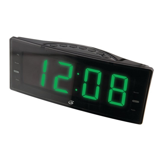 gpx alarm clock manual