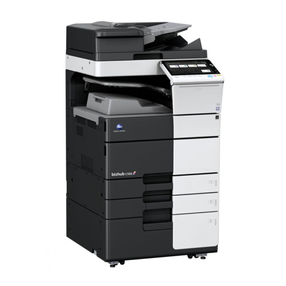KONICA MINOLTA BIZHUB C658 INSTALLATION MANUAL Pdf Download | ManualsLib