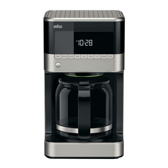 Braun Kf 7150 Instructions Manual Pdf Download 