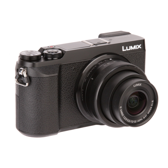 Panasonic dmc-gx80 Operating Instructions Manual