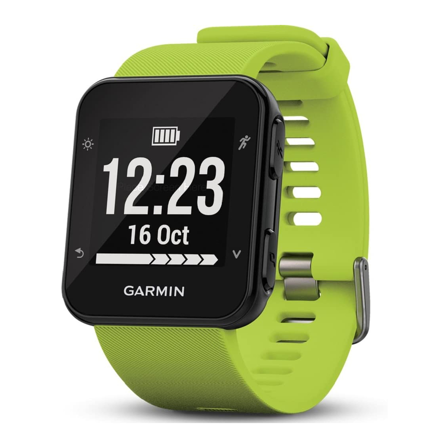 Turning On The Smartphone Connection Alert - Garmin Forerunner 35 Manual [Page 9] | ManualsLib