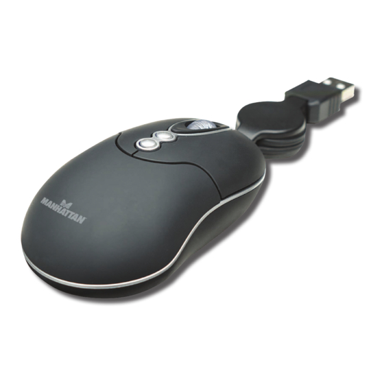 Manhattan MM1 Optical Mobile Mini Mouse Quick Install Manual