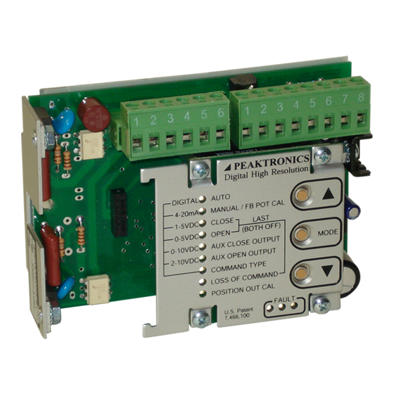 Peaktronics DHC-400 Manual