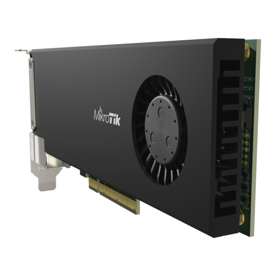MikroTik CCR2004-1G-2XS-PCIe Quick Start Manual