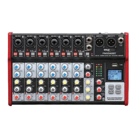 Pyle Pro PMX848BT User Manual