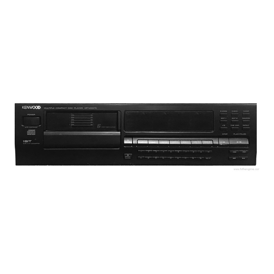 Kenwood DP-M3370 Instruction Manual