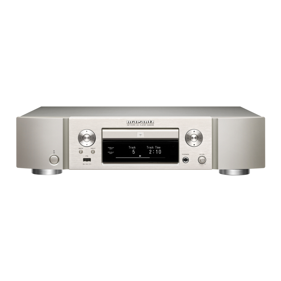 Marantz ND8006 Manual