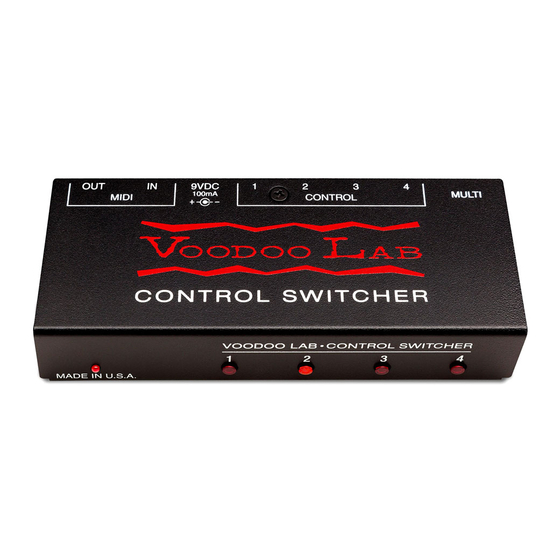 Voodoo Lab Control switcher User Manual