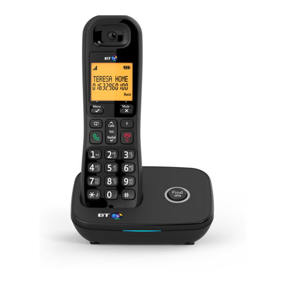 Turn The Handset Tones On Or Off Bt Bt10 Quick Setup And User Manual Page 33 Manualslib