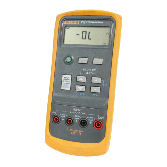 FLUKE 712 INSTRUCTION MANUAL Pdf Download ManualsLib