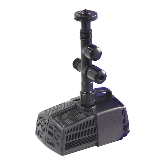 HOZELOCK CASCADE 1500 INSTALLATION AND OPERATING INSTRUCTIONS MANUAL