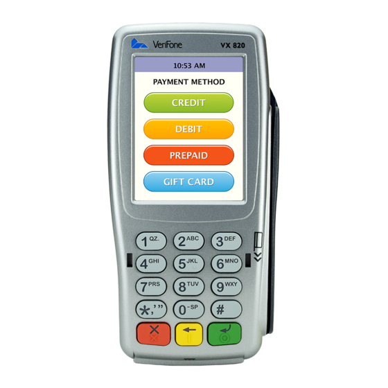 VeriFone VX 820 User Manual