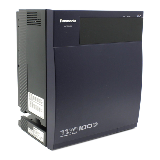 PANASONIC KX-TDA100D FEATURES MANUAL Pdf Download | ManualsLib