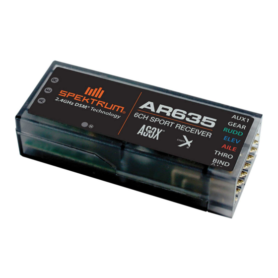Spektrum AR635 User Manual