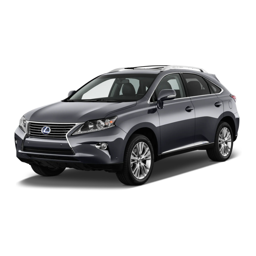 LEXUS RX 350 OWNER'S MANUAL Pdf Download ManualsLib