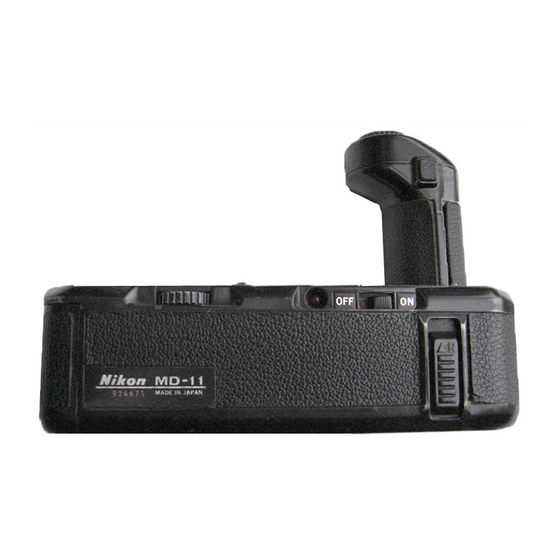 NIKON MD11 INSTRUCTION MANUAL Pdf Download ManualsLib