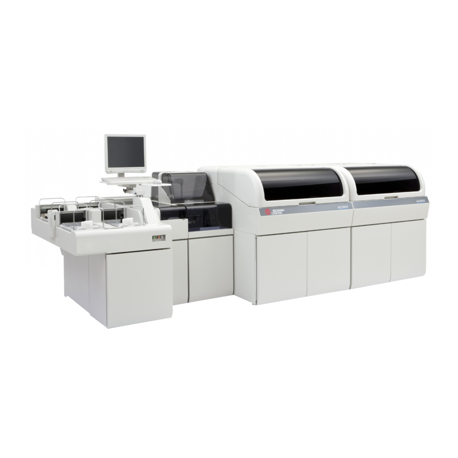 BECKMAN COULTER AU5800 QUICK MANUAL Pdf Download ManualsLib