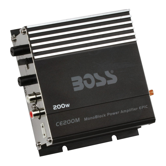 BOSS AUDIO SYSTEMS CE200M USER MANUAL Pdf Download ManualsLib