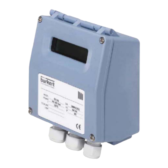 BURKERT SE56 OPERATING AND INSTALLATION MANUAL Pdf Download ManualsLib