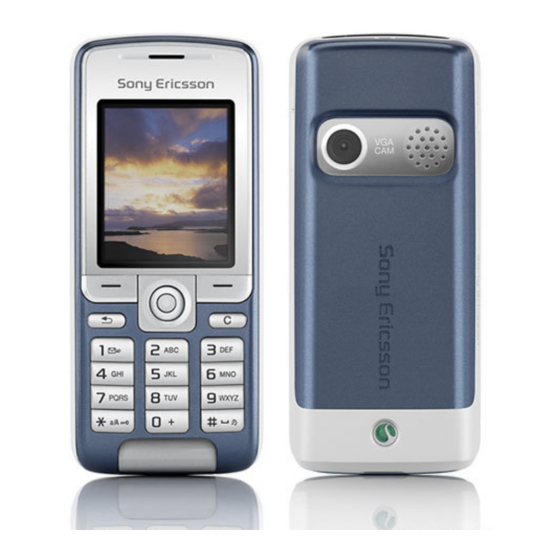 SONY ERICSSON K310 MANUAL Pdf Download ManualsLib