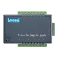 Advantech Network Device USB-4761 Startup Manual