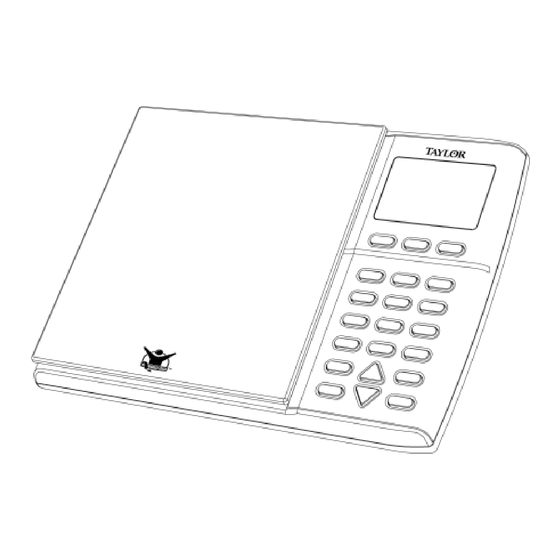 Taylor The Biggest Loser 3840BL Quick Start Manual