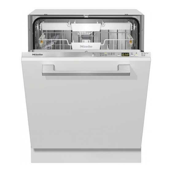 User Manuals: Miele G 5050 Fully Integrated Dishwashers